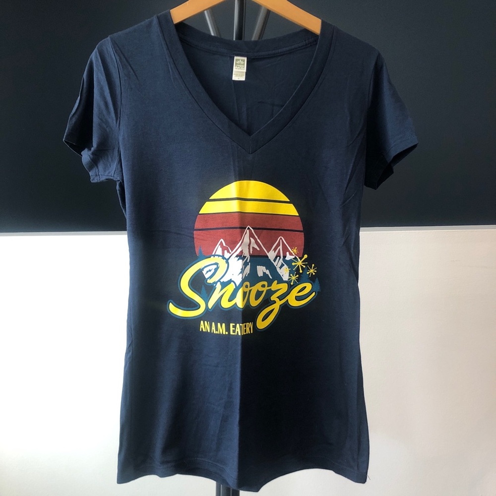 Snooze AM Eatery V-Neck T-Shirt